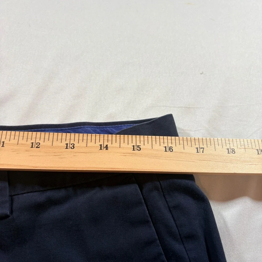 Banana Republic Chinos Mens 34x32 Navy Blue Tailored Slim Fit Non-Iron‎ Cotton